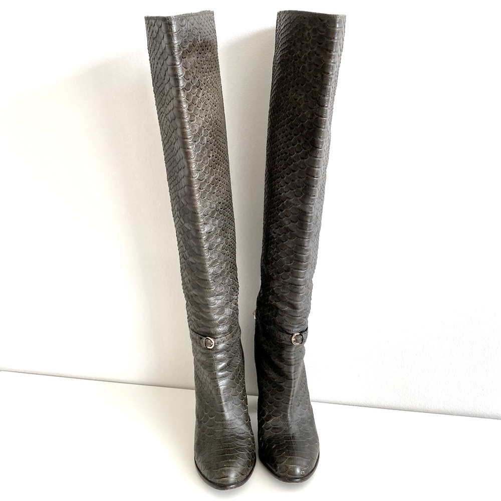 Sergio Rossi Python Boots - image 1